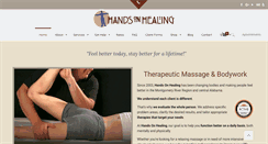 Desktop Screenshot of handsonhealingal.com