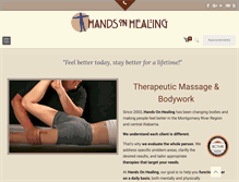 Tablet Screenshot of handsonhealingal.com